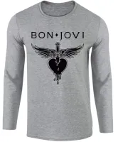Camiseta manga longa Infantil ou Adulto Bon Jovi banda rock antiga - Foto 2