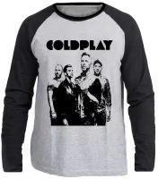 Camiseta manga longa Infantil ou Adulto Coldplay banda rock antiga - Foto 3