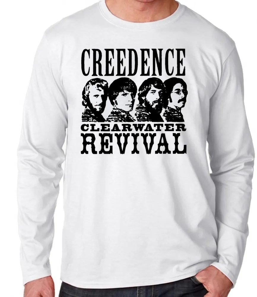 Camiseta manga longa Infantil ou Adulto creedence banda rock antiga