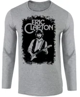 Camiseta manga longa Infantil ou Adulto eric clapton rock guitarra - Foto 2