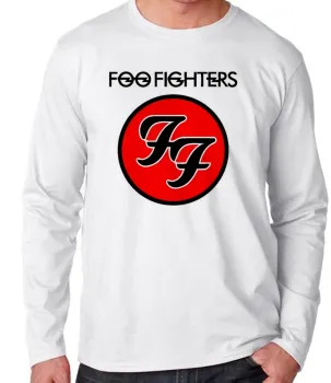 Camiseta manga longa Infantil ou Adulto foo fighters banda rock - Foto 2