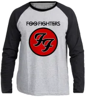 Camiseta manga longa Infantil ou Adulto foo fighters banda rock - Foto 3