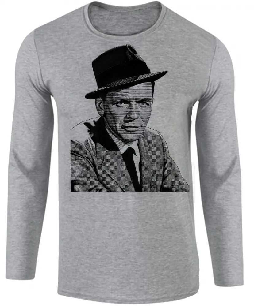 Camiseta manga longa Infantil ou Adulto frank Sinatra