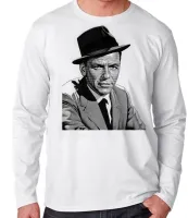 Camiseta manga longa Infantil ou Adulto frank Sinatra - Foto 3