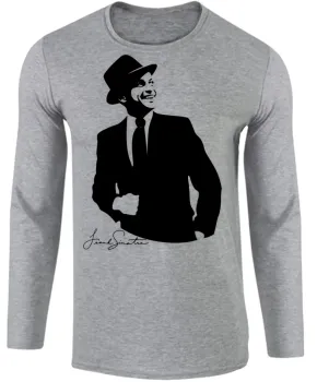 Camiseta manga longa Infantil ou Adulto frank Sinatra cantor classico - Foto 2