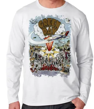 Camiseta manga longa Infantil ou Adulto Green day dookie basket case