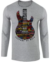 Camiseta manga longa Infantil ou Adulto guitarra bandas rock famosas - Foto 2