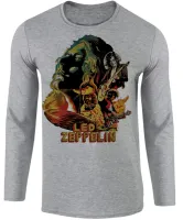 Camiseta manga longa Infantil ou Adulto led zeppelin banda rock - Foto 2