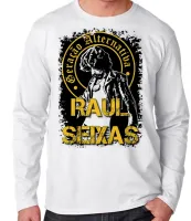 Camiseta manga longa Infantil ou Adulto Raul Seixas rock - Foto 2