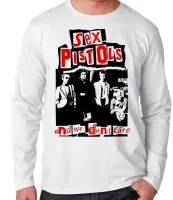 Camiseta manga longa Infantil ou Adulto sex pistols banda rock antiga - Foto 2
