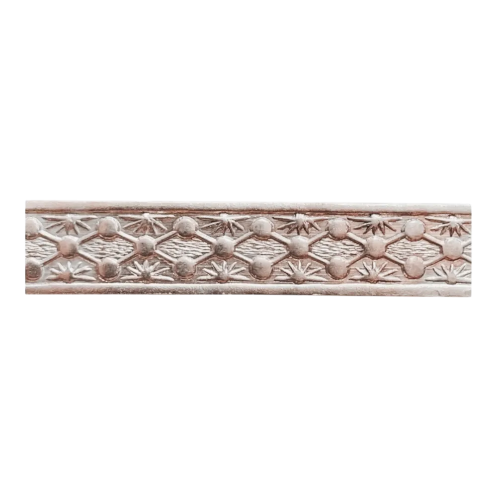 Moldura Estampada ALPACA 10 mm x 1,0 mm (Mod. ME1053A) Imagem