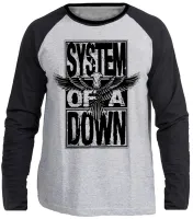 Camiseta manga longa Infantil ou Adulto System Of A Down banda rock - Foto 3