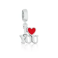 Berloque de Prata 925 - I Love You - 250132