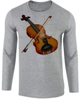 Camiseta manga longa Infantil ou Adulto Violino musica classica instrumento - Foto 2