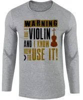 Camiseta manga longa Infantil ou Adulto Violino musica classica musico - Foto 2