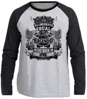 Camiseta manga longa Infantil ou Adulto Abril Aniversário Melhores nasceram - Foto 3