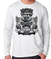 Camiseta manga longa Infantil ou Adulto Agosto Aniversário Melhores nasceram - Foto 2