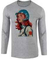 Camiseta manga longa Infantil ou Adulto Astronauta nasa space x - Foto 2