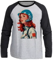 Camiseta manga longa Infantil ou Adulto Astronauta nasa space x - Foto 3