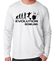 Camiseta manga longa Infantil ou Adulto Boliche bolão jogador evolução - Foto 3