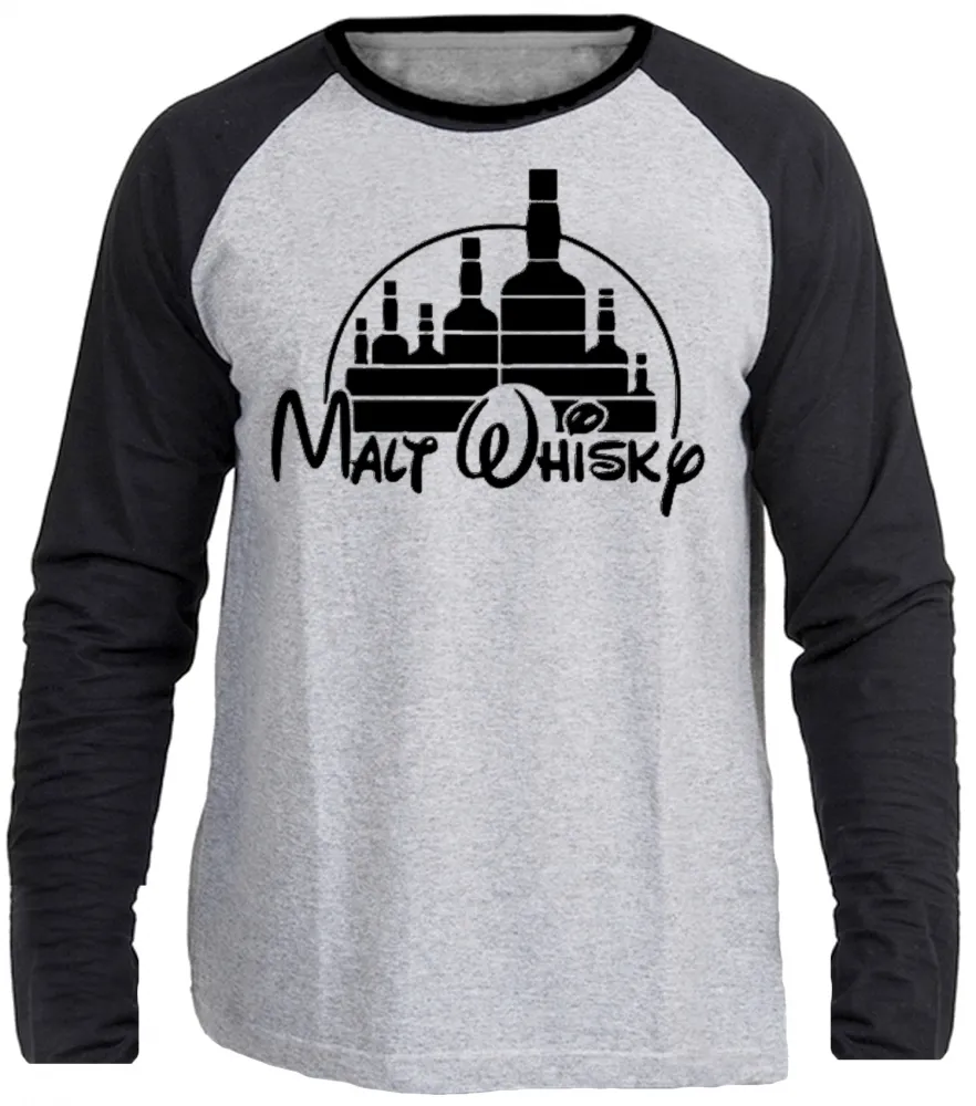 Camiseta manga longa Infantil ou Adulto Cerveja whisky disney bar cachaça ceva bebida engraçada