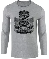 Camiseta manga longa Infantil ou Adulto Dezembro Aniversário Melhores nasceram - Foto 2