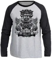 Camiseta manga longa Infantil ou Adulto Dezembro Aniversário Melhores nasceram - Foto 3