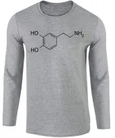 Camiseta manga longa Infantil ou Adulto Formula dopamina quimica - Foto 2