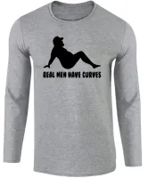 Camiseta manga longa Infantil ou Adulto Homem verdade curvas homens - Foto 2