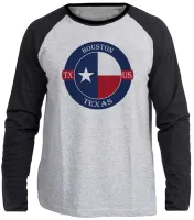 Camiseta manga longa Infantil ou Adulto Houston texas lembrança - Foto 3