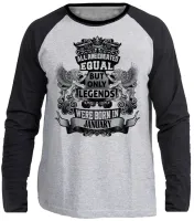 Camiseta manga longa Infantil ou Adulto Janeiro Aniversário Melhores nasceram - Foto 3