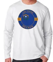 Camiseta manga longa Infantil ou Adulto Las vegas nevada lembrança - Foto 3