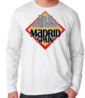 Camiseta manga longa Infantil ou Adulto Madri Espanha Lembrança - Foto 2