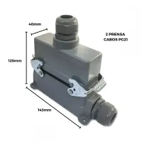 TOMADA MULTIPOLAR INDUSTRIAL 24 POLOS/ PINOS TOPO BASE ALTA - Foto 4