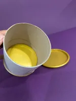 Tubolata Diâmetro 10,0 x 20,0 Altura - C/ Tampa plástica dourada - Personalizada com estampa coelho - Foto 2