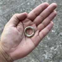 Argola Cinzelada de Alpaca - Tam 20 - Foto 2