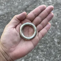 Argola Cinzelada de Alpaca - Tam 35 - Foto 2