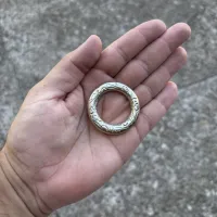 Argola Cinzelada de Alpaca - Tam 30 - Foto 2