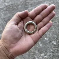 Argola Cinzelada de Alpaca - Tam 25 - Foto 2