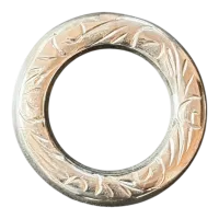 Argola Cinzelada de Alpaca - Tam 25 - Foto 3
