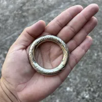 Argola Cinzelada de Alpaca - Tam 45 - Foto 2