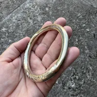 Argola Cinzelada de Alpaca - Tam 75 - Foto 2