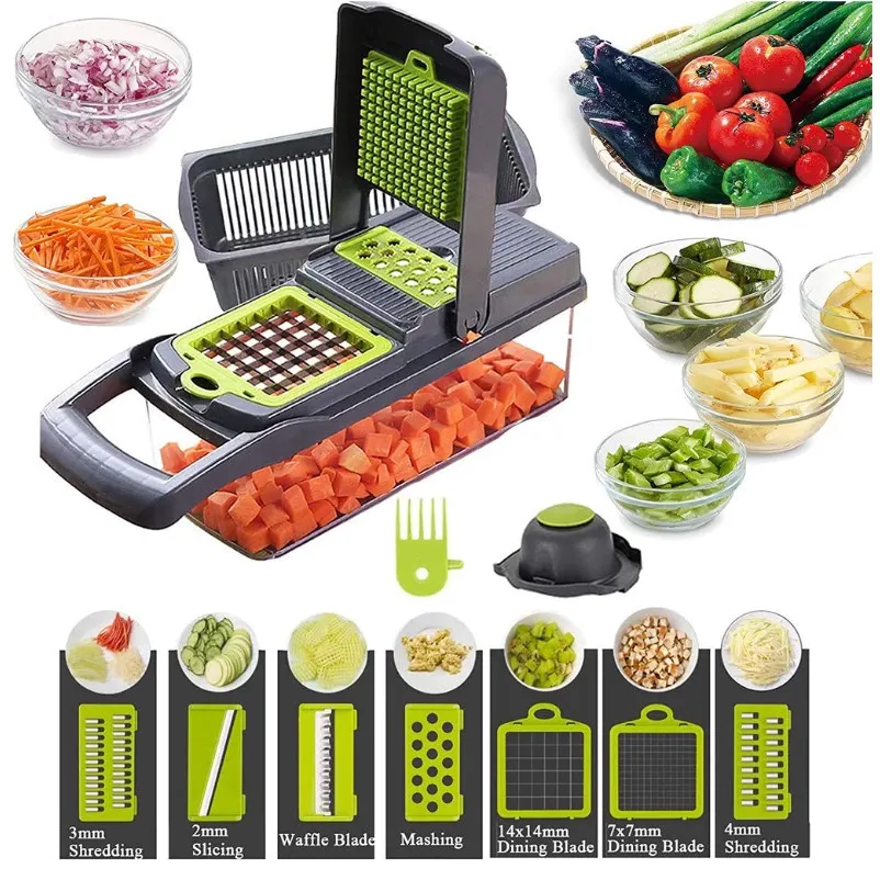Cortador 12 utensilos Multifuncional Fatiador De Verduras/frutas/legumes