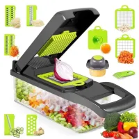 Cortador 12 utensilos Multifuncional Fatiador De Verduras/frutas/legumes - Foto 5