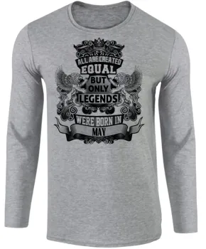 Camiseta manga longa Infantil ou Adulto Maio Aniversário Melhores nasceram - Foto 2