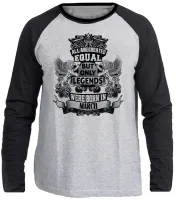 Camiseta manga longa Infantil ou Adulto Março Aniversário Melhores nasceram - Foto 3