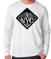 Camiseta manga longa Infantil ou Adulto New York city NY lembrança - Foto 3