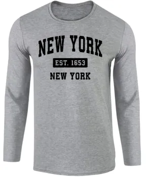 Camiseta manga longa Infantil ou Adulto New york nova iorque city NY - Foto 2