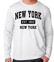 Camiseta manga longa Infantil ou Adulto New york nova iorque city NY - Foto 3