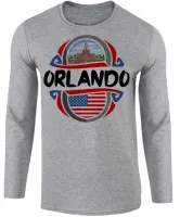 Camiseta manga longa Infantil ou Adulto Orlando Florida Estados unidos - Foto 2